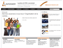 Tablet Screenshot of lycee-lavoisier.com